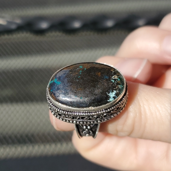 New Azurite 925 Silver Ring. - Picture 4 of 16